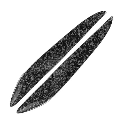 Headlight Eyebrow Eyelid Covers  Forged Pattern Black for Mazda 3 (2009-2013)