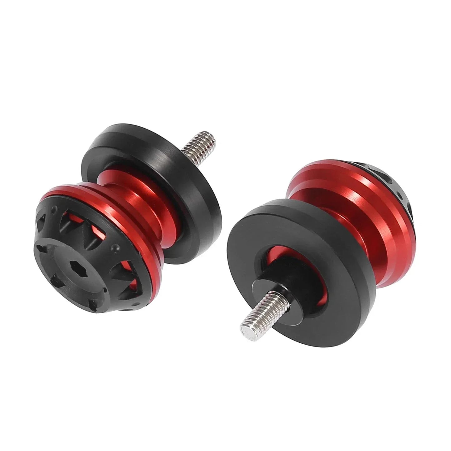 2 x 8mm M8x1.25 Red CNC Swing Arm Spools for Honda Motorcycle