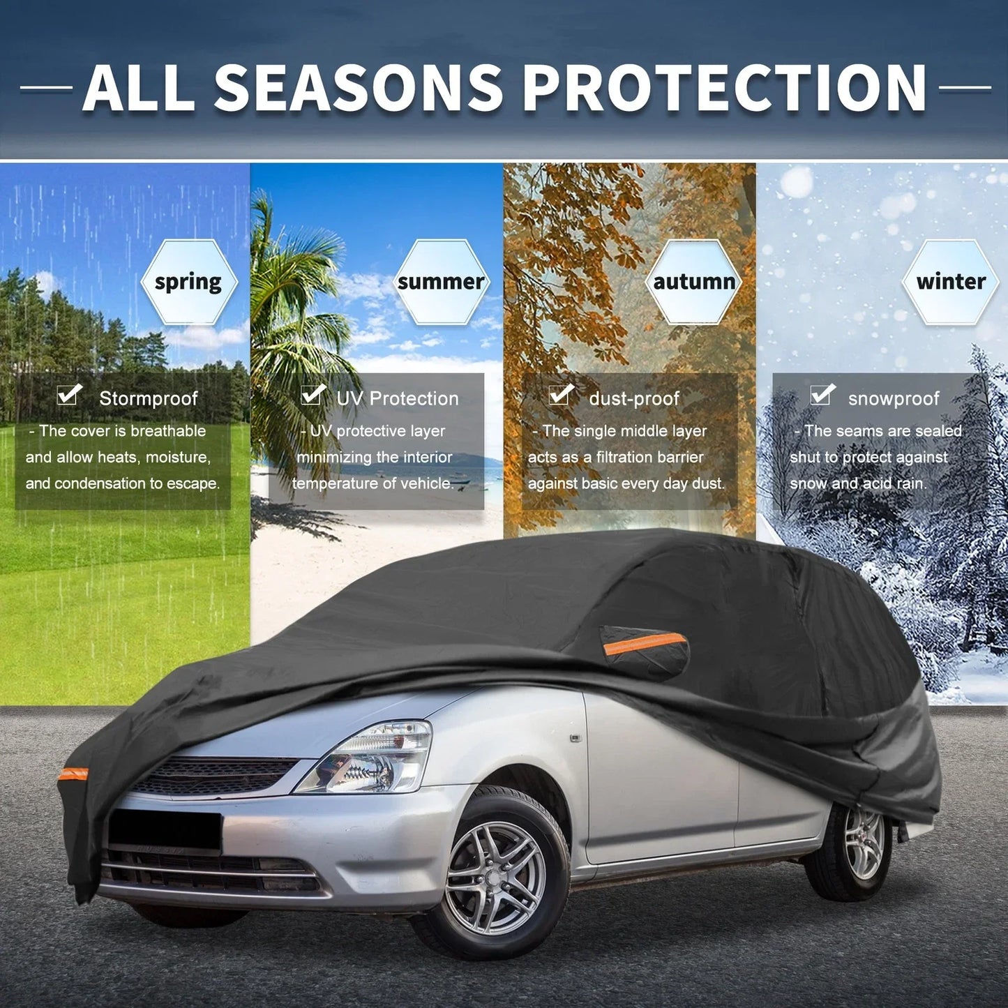 Waterproof Spunlace Cotton Car Cover for Honda Odyssey (2018-2023)