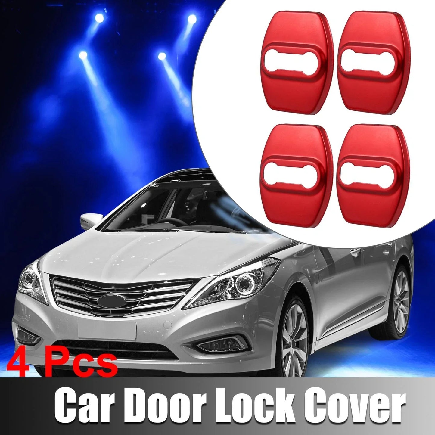 4 x Car Door Lock Latch Covers for Hyundai & Kia ( Specified)