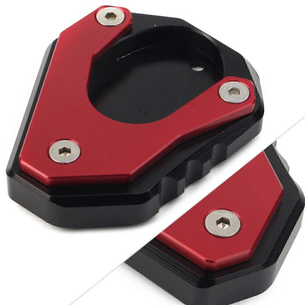 Kickstand Side Stand Enlarger Pad for KAWASAKI Ninja 400 (2018-2020) Red