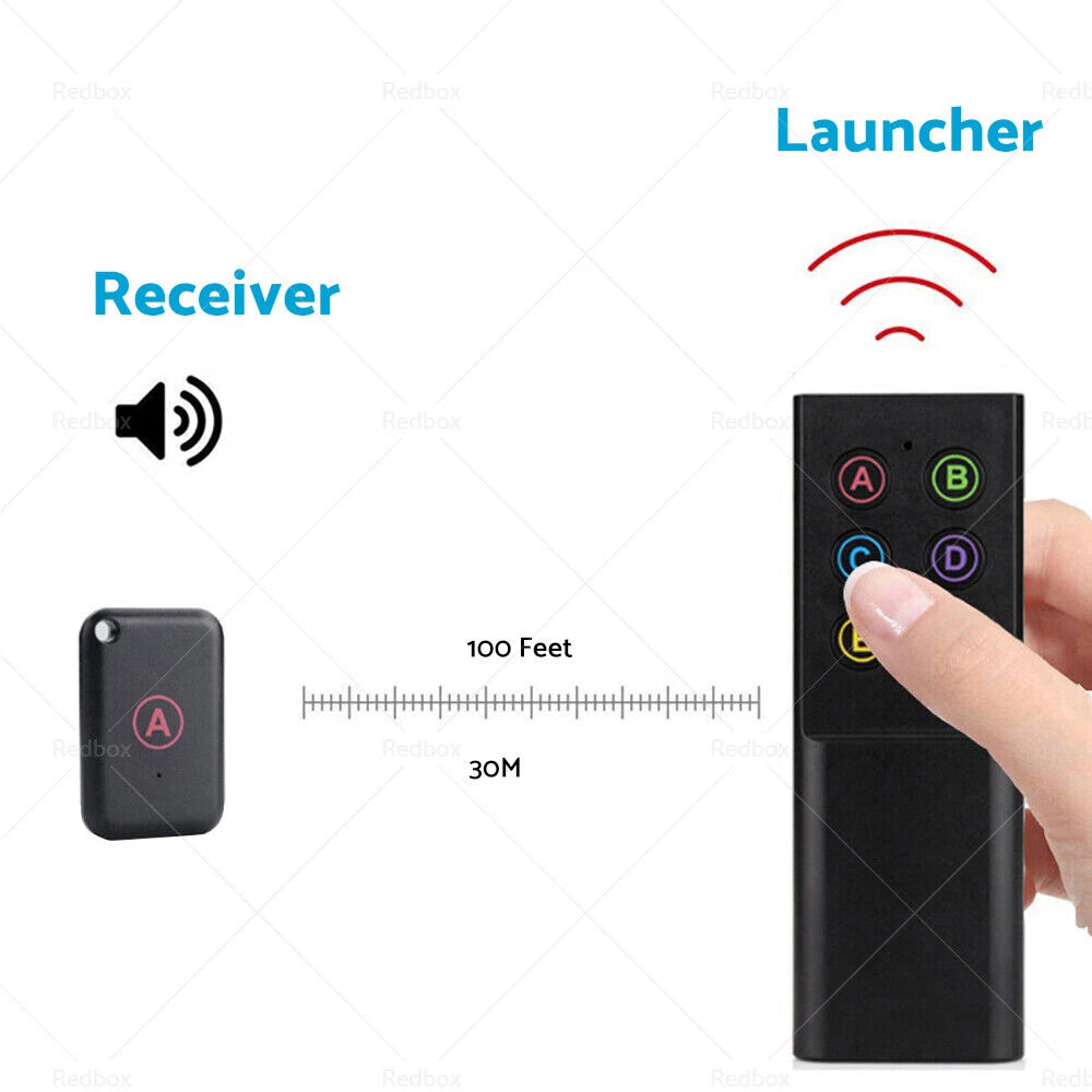 6 x Wireless Key Finder Transmitter & Receivers for Wallet Tracker