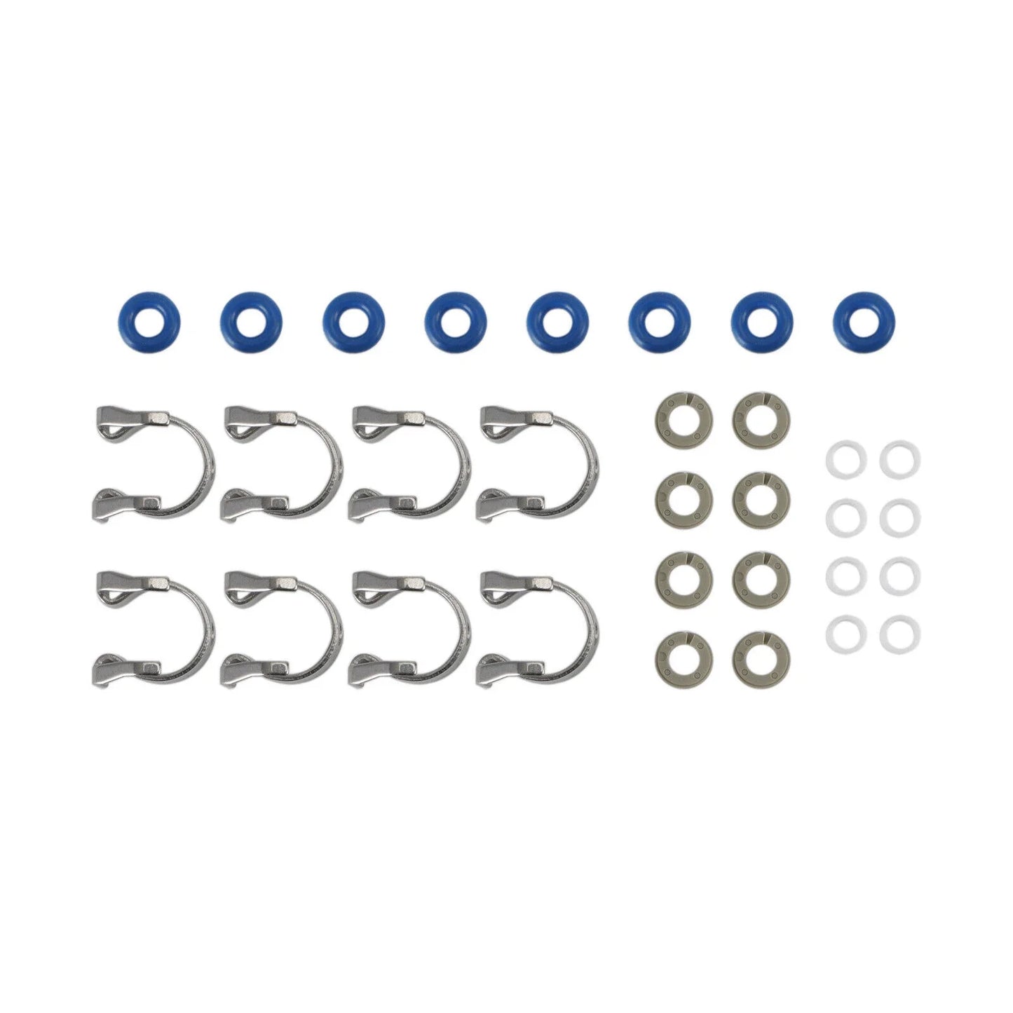 8PCS Fuel Injector Repair Seal Kit for Range Rover, Jaguar 5.0L (2010-2012)