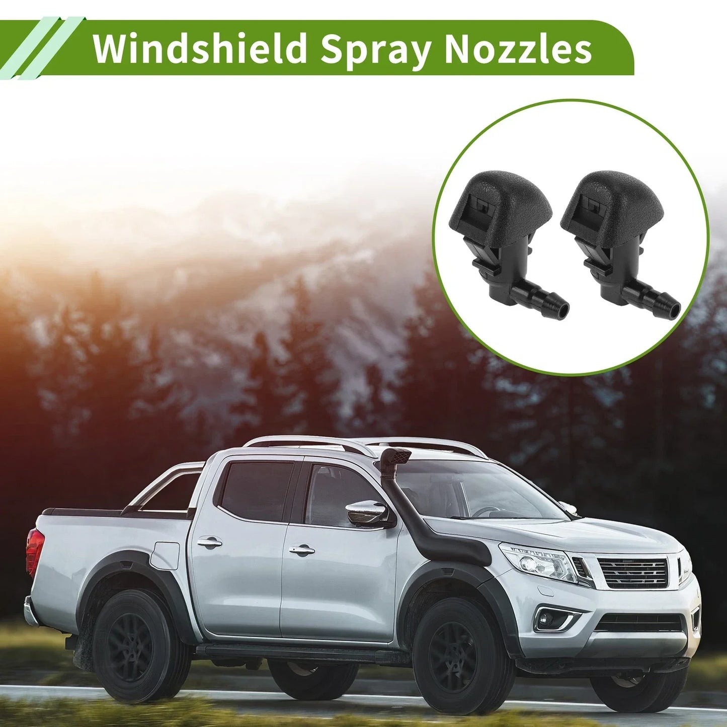 Windshield Washer Nozzle & Hose Connector for Honda (2011-2017)