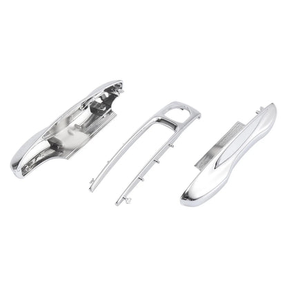 Silver Tone Key Cover Fob Shell for Porsche Panamera Cayenne (2010-2023)
