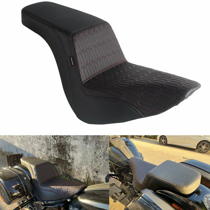 Gel Pad 2-Up Seat for Harley Softail Low Rider FXLR FXLRS FXLRST Sport Glide (2018-2023)