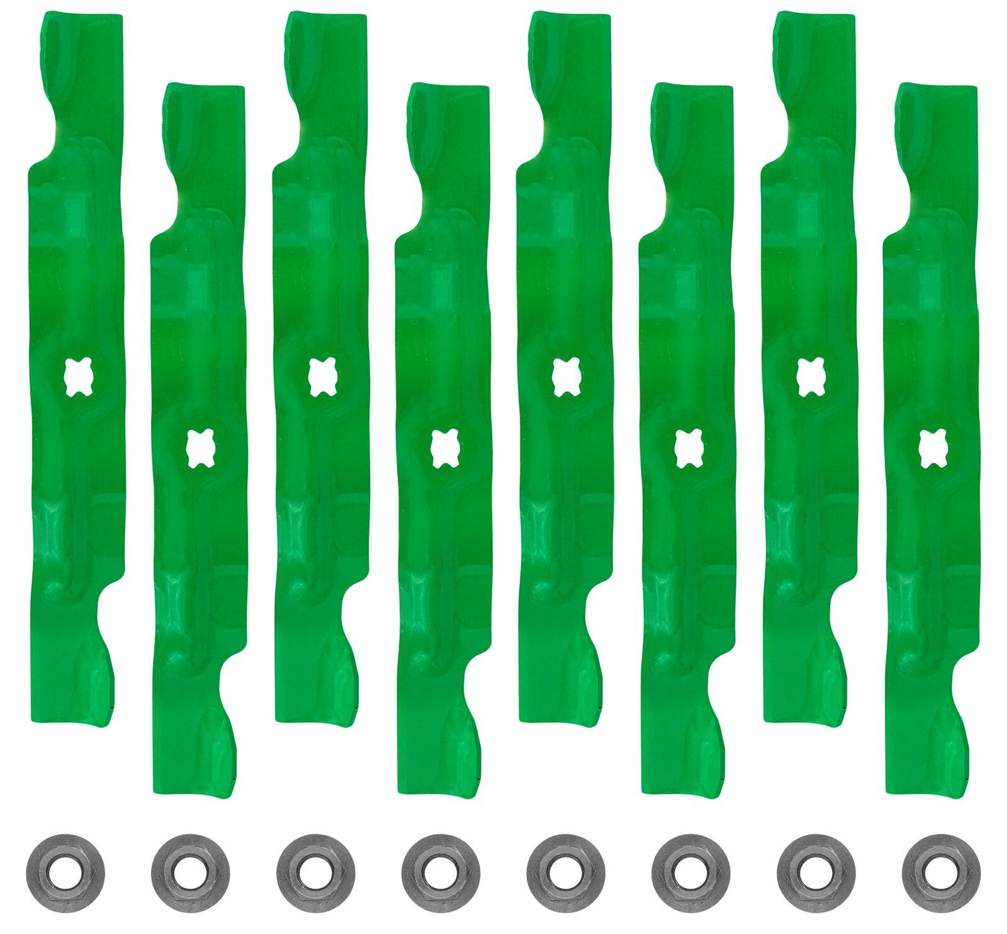 Deck Blade and Nut Replacement for MTD 33 Inch (2005–2010)