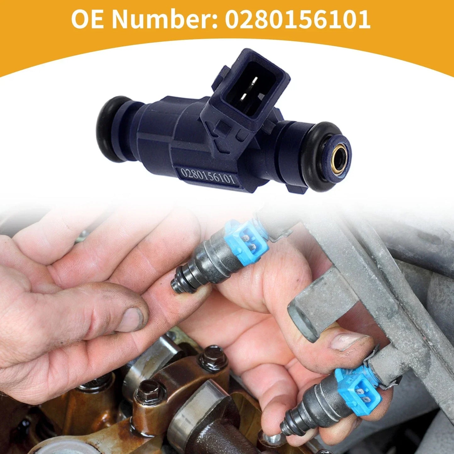 Fuel Injector for Porsche Cayenne S 4.5L V8 (2003-2006) - 1 x No.0280156101