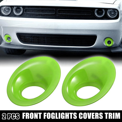 2 x Car ABS Front Fog Light Covers Trim for Dodge Challenger (2015-2020)