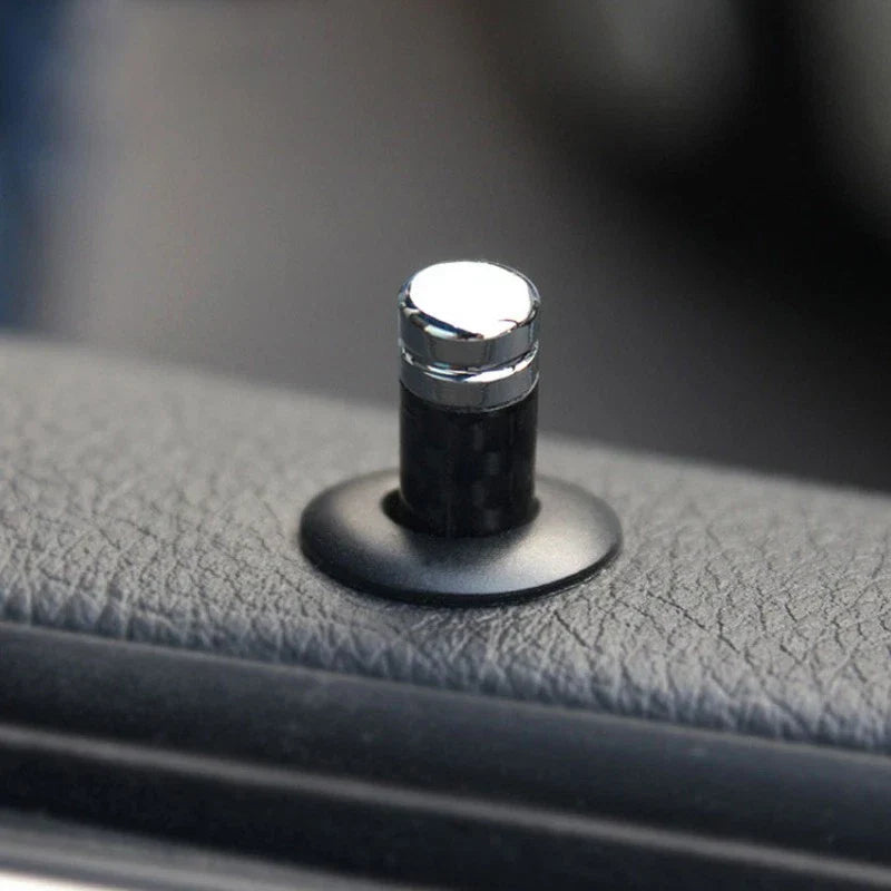 Carbon Fiber Lock Knob Covers for BMW 3 5 7 Series E36 E46 E90 F10 (1998-2019)