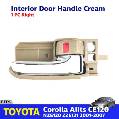 Inside Door Handle Cream RH Fits Toyota Corolla Altis CE120 4D Sedan 2001-07 D06