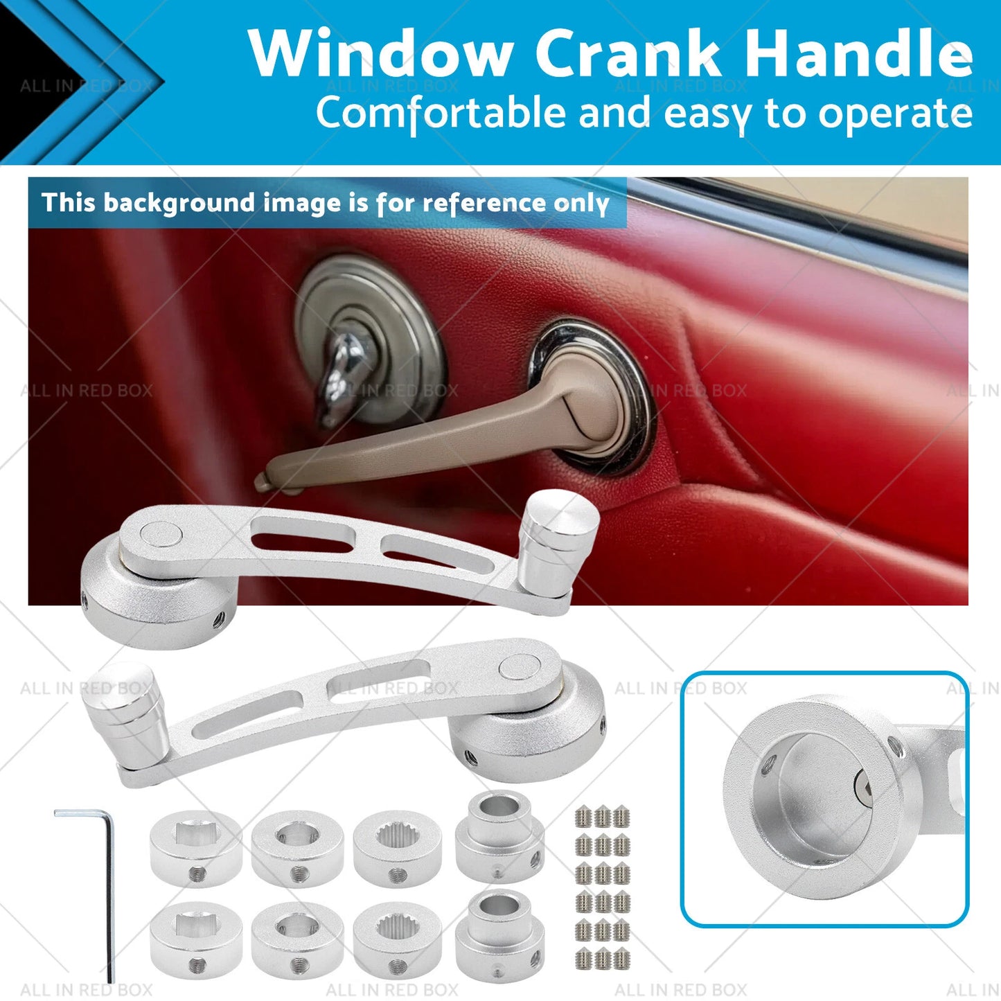 4 1/4" Window Crank Handle for Hot Rod Chevy Ford Chrysler