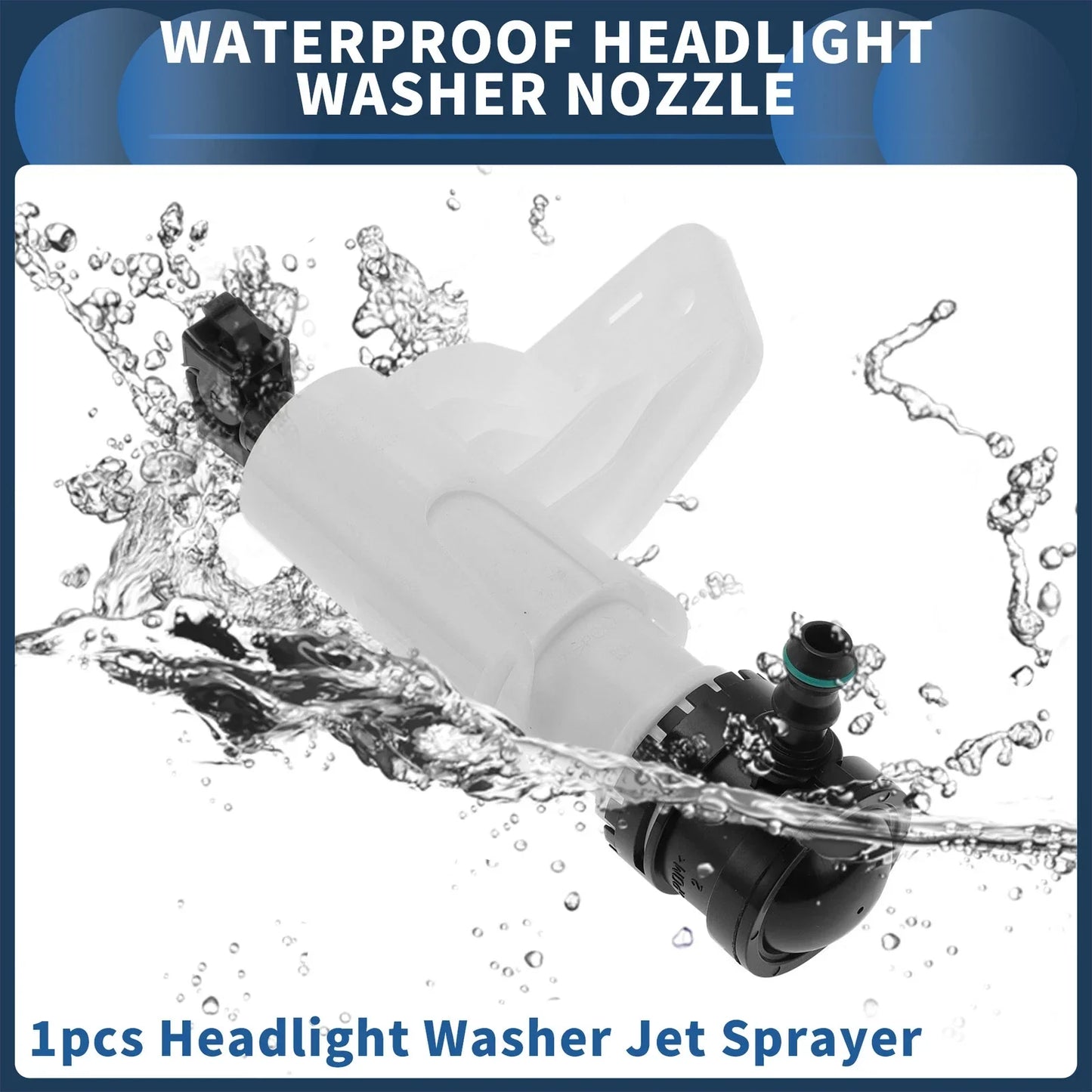 Front Passenger Side Headlight Washer Nozzle for Hyundai Sonata (2011-2014)