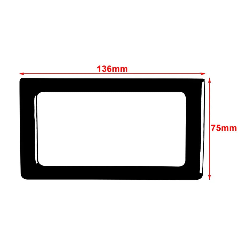 Rear Storage Box Frame Cover Trim for BMW 3 Series E36 (1994-1996) Carbon Fiber Red