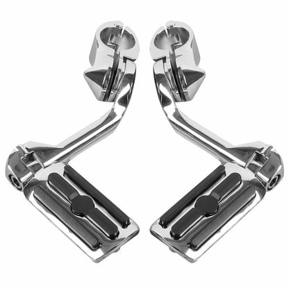 Mustache Engine Guard Crash Bar Footpegs for Harley Softail Deluxe (2000-2017)