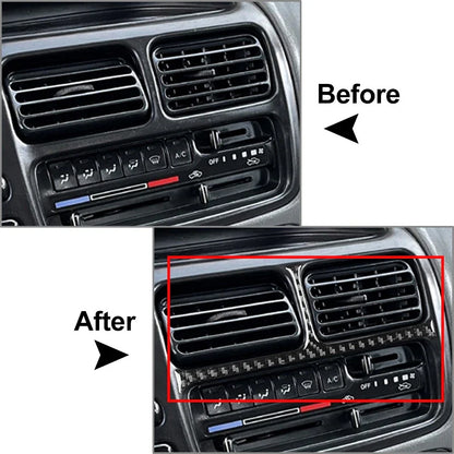 Center Console Air Vent Insert Cover Trim Black for Suzuki Chevrolet Tracker