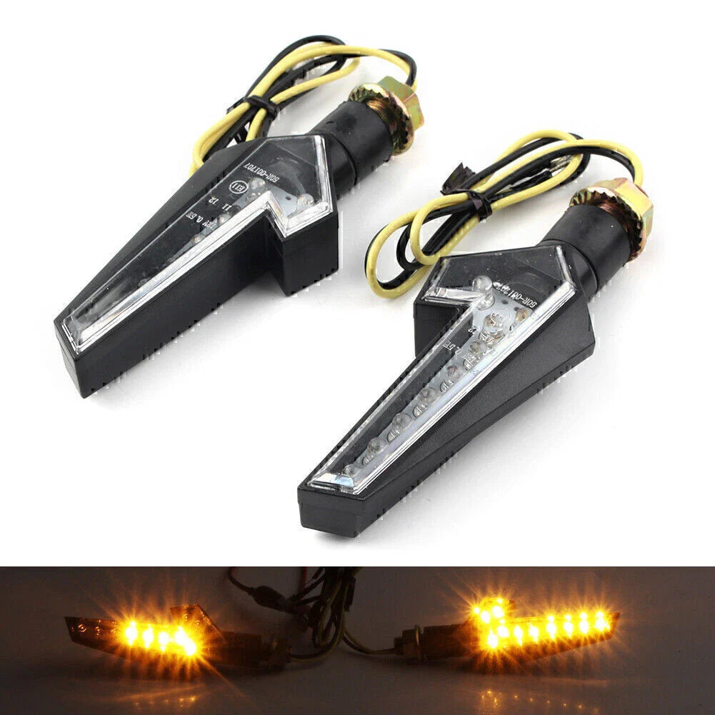 LED Turn Signal Lights Indicators for Custom Touring 10mm Bolt