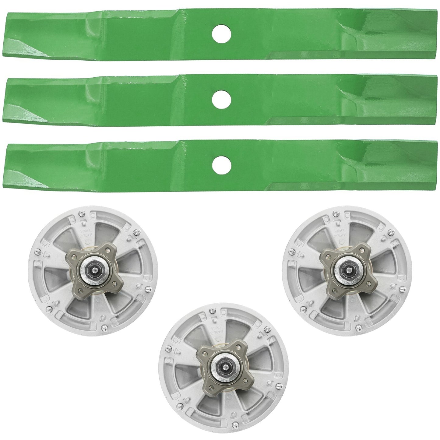 Caltric Spindles & Blades Replacement for John Deere Z930A Z930M Z930R (2008–2023)