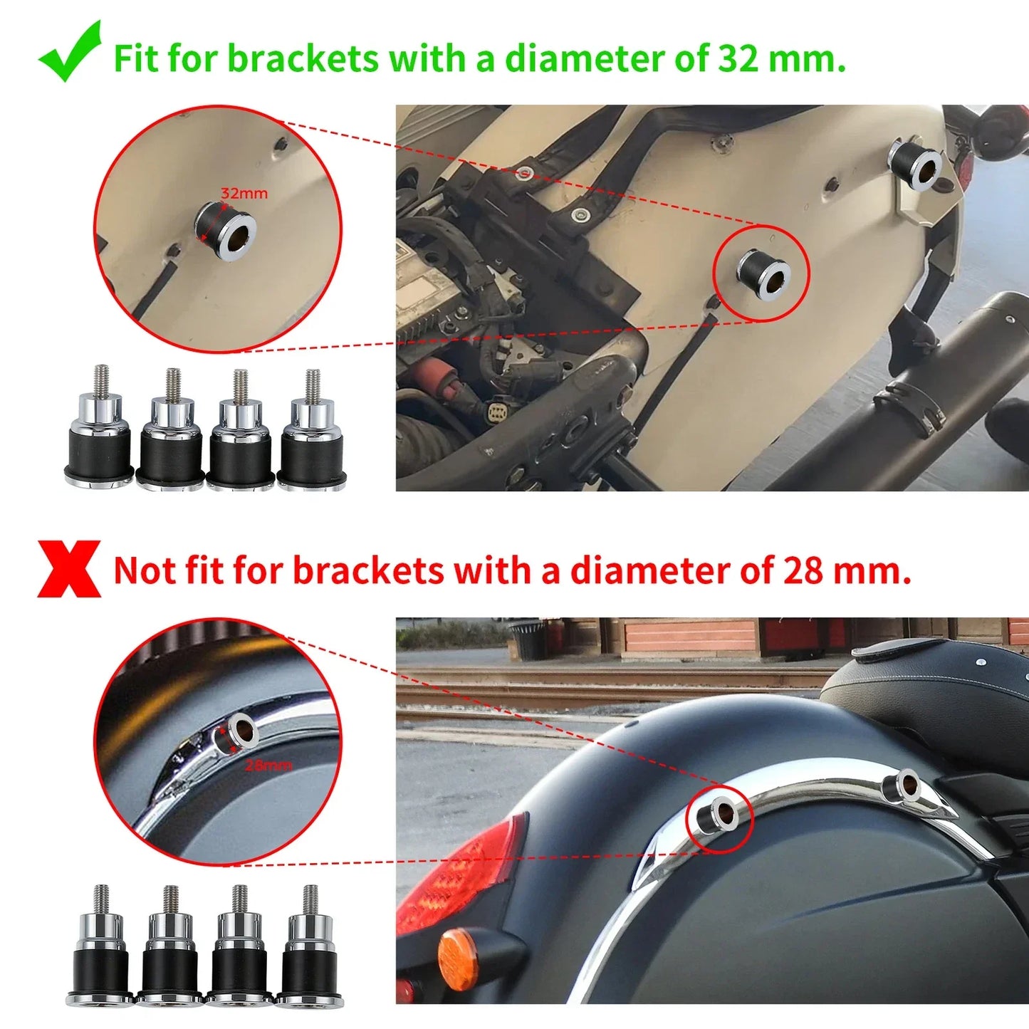 Backrest Quick Release Spool Mounting Kit for Indian Chieftain Springfield
