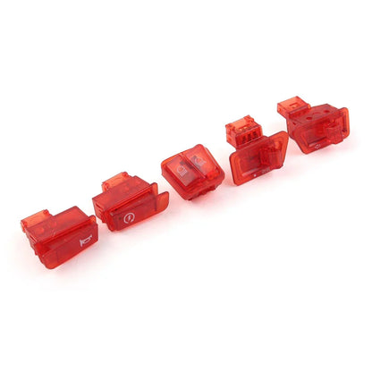 Red Turn Signal Headlight Ignition Horn Switch Cap for GY6 50/125/150cc