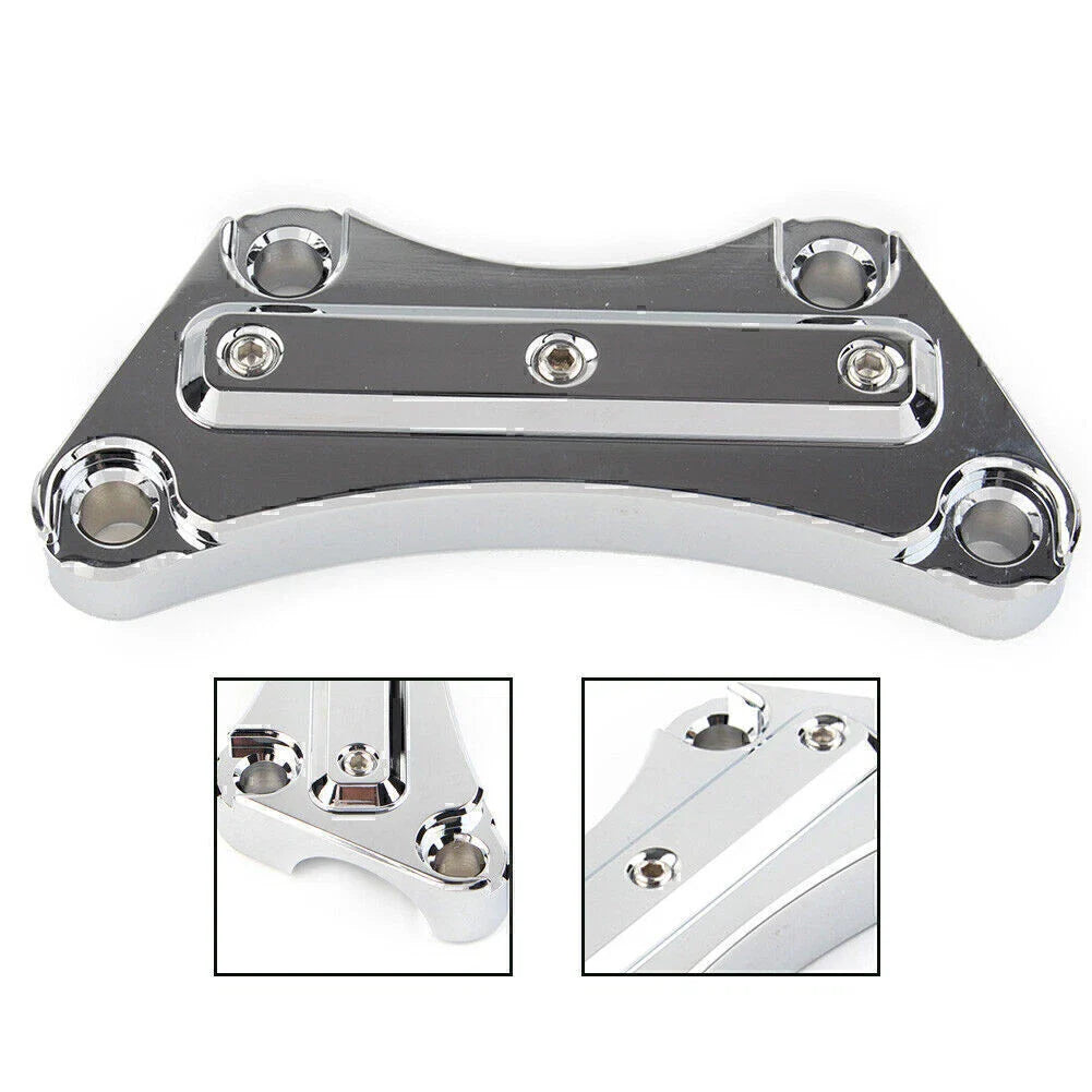 CNC Top Handlebar Riser Clamp for Harley Touring Street Road King Glide (2009-2023)