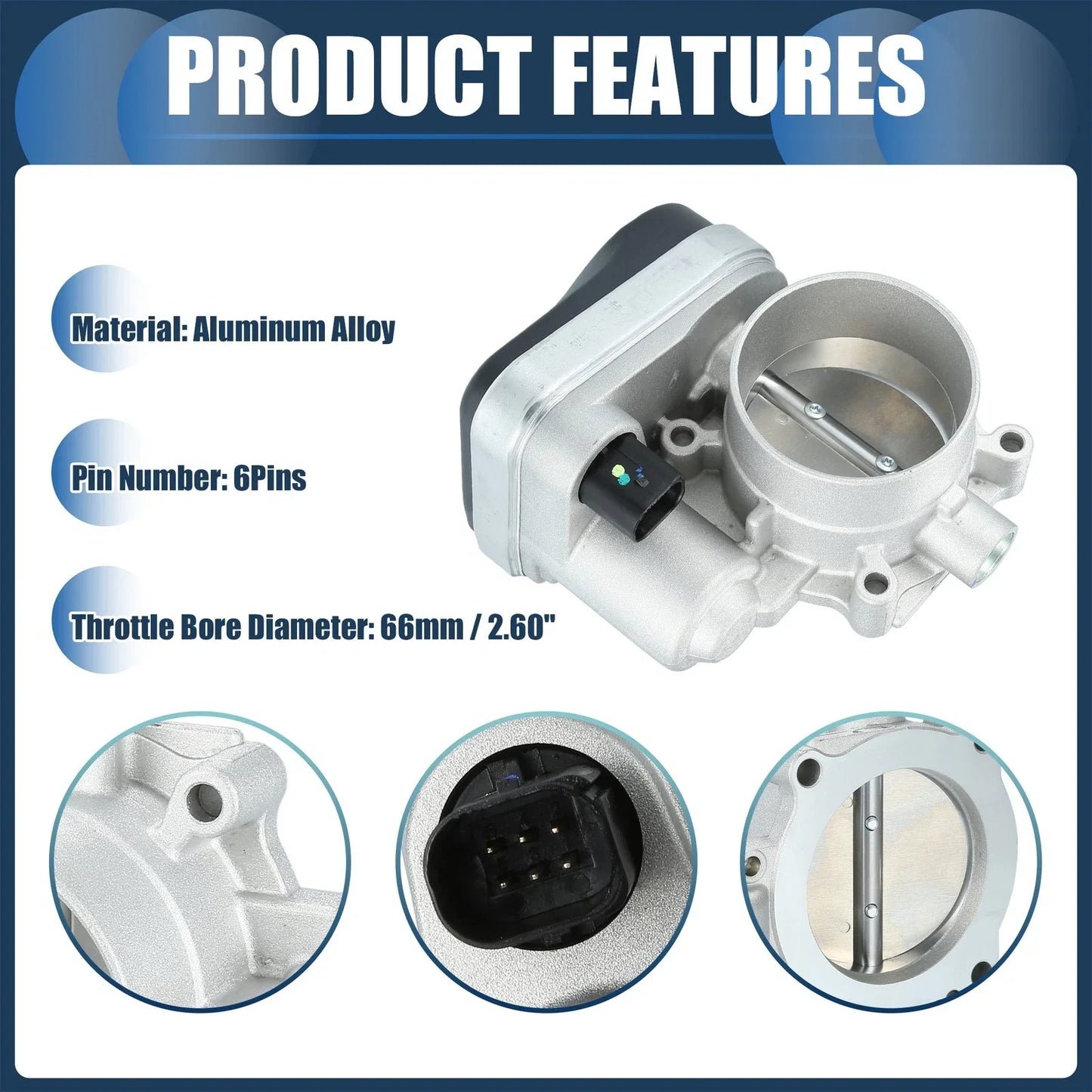 Throttle Body Actuator for Chrysler 300 2.7L 3.5L V6 (2005-2010)
