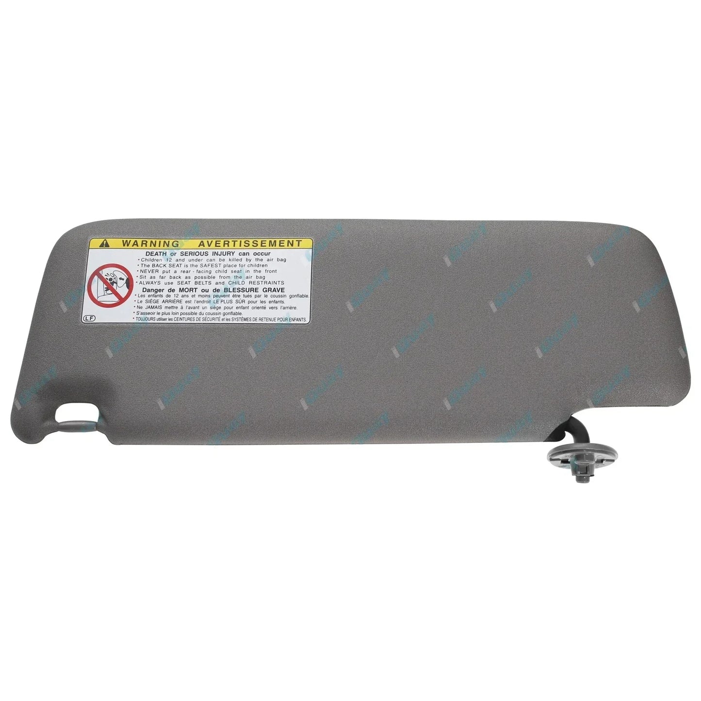 Genuine Stone Grey RH Sun Visor for Toyota Prado 120 Series (2003-2009)