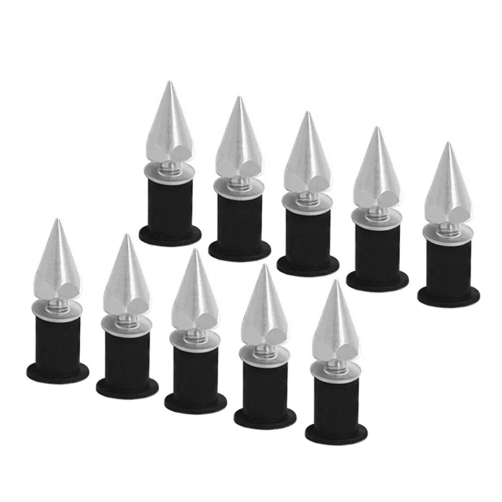 5MM Windshield Spike Bolts for Motorcycle - 10 Pcs Silver