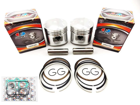1. 1.00mm O/S Top End Kit with 63mm Piston Rings & Gasket for Honda CB250N (1980-1982)