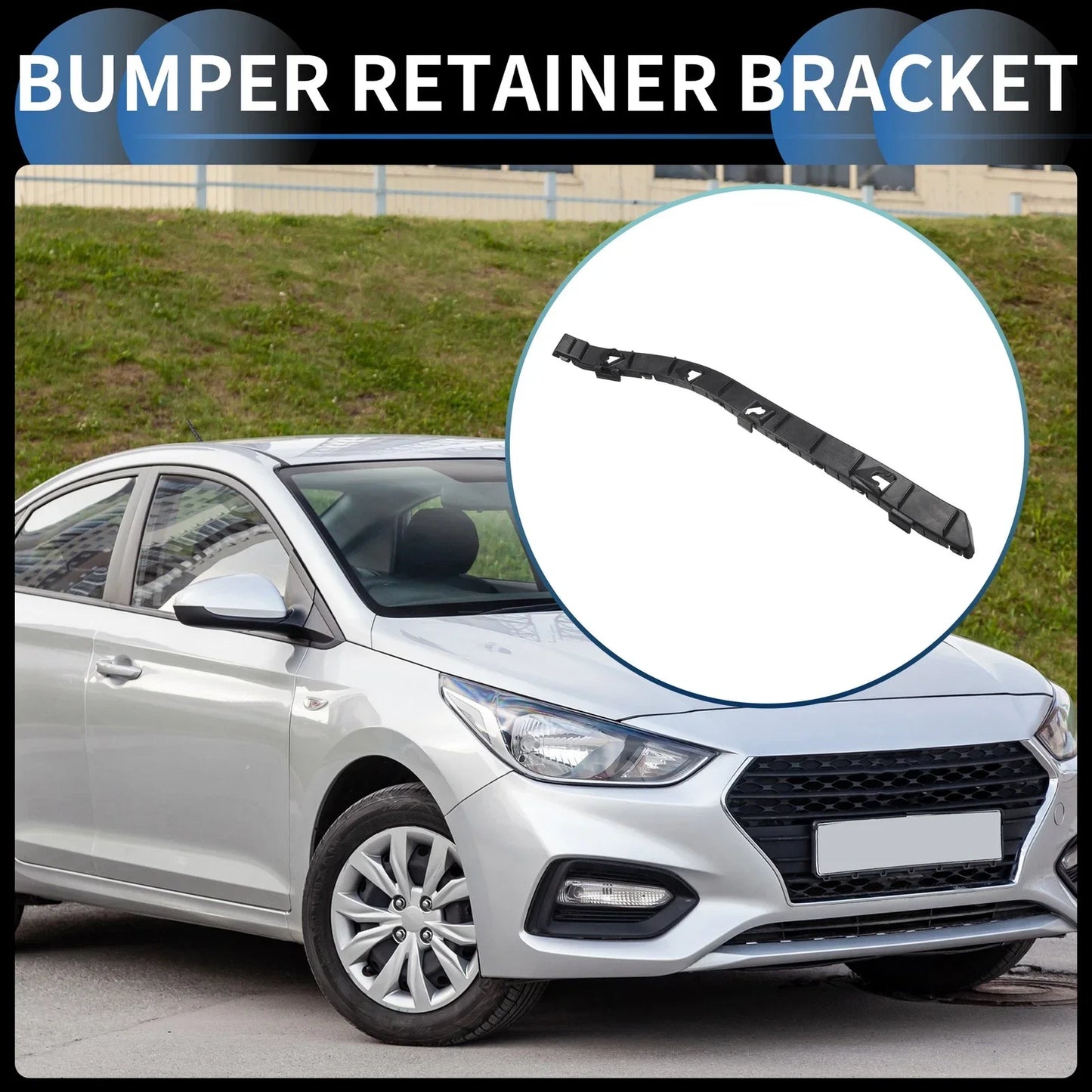Right Front Bumper Retainer Bracket for Hyundai Accent (2012-2017)