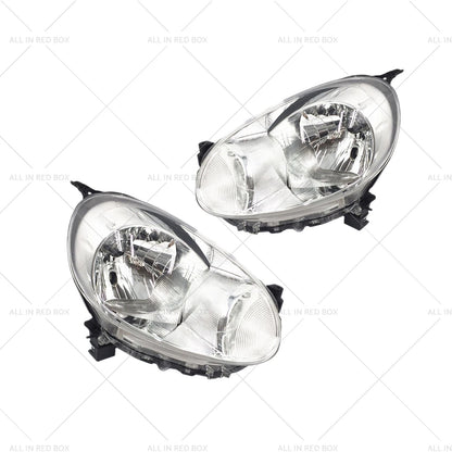 Left & Right Headlight Lamps Manual Adjusters for Nissan Micra (2010-2012)