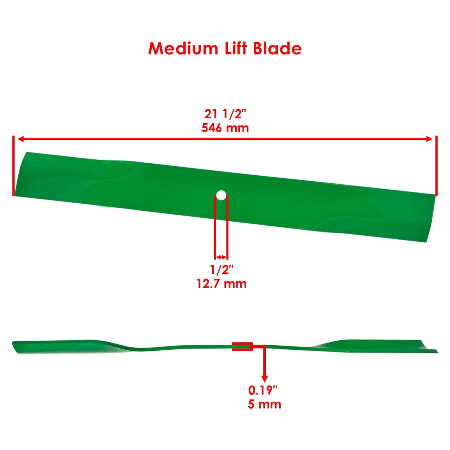 Deck Medium-Lift Mower Blade Replacement for Toro 62 in (21-1/2 in) (2010–2019)