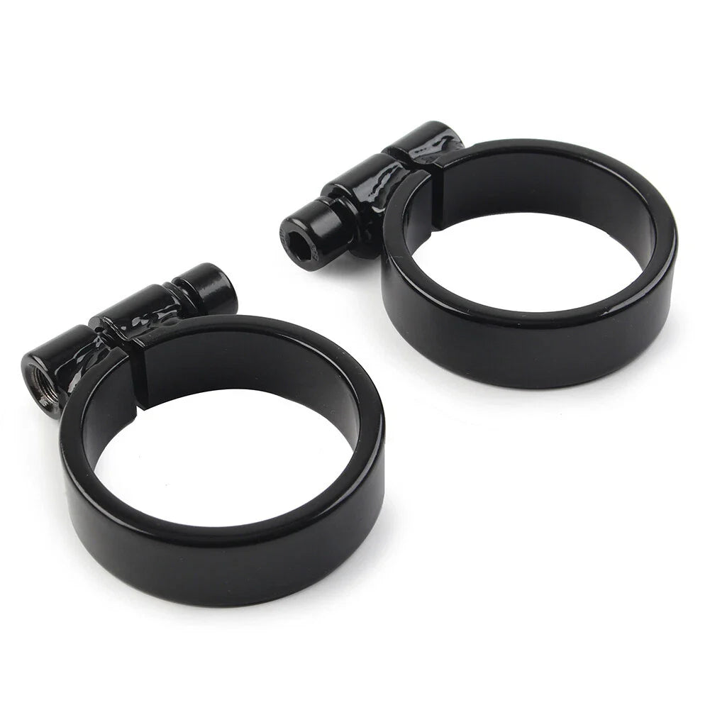 Black Exhaust Port Clamps for Harley XL Ironhead Sportster (1957-1985)