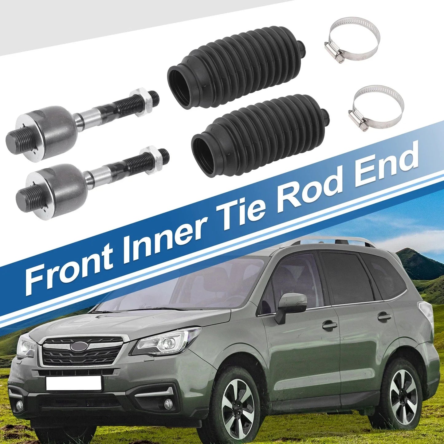 4 x Front Inner Tie Rod End Links for Honda Accord & Acura TL (2003-2007)