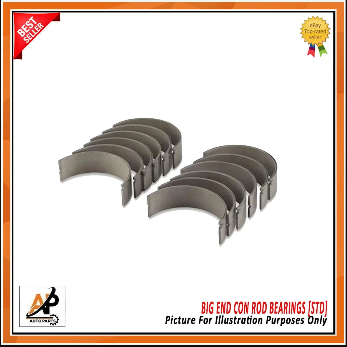 Big End Conrod Bearings Set Std Size for Mercedes OM642 3.0 Diesel (2006–2018)