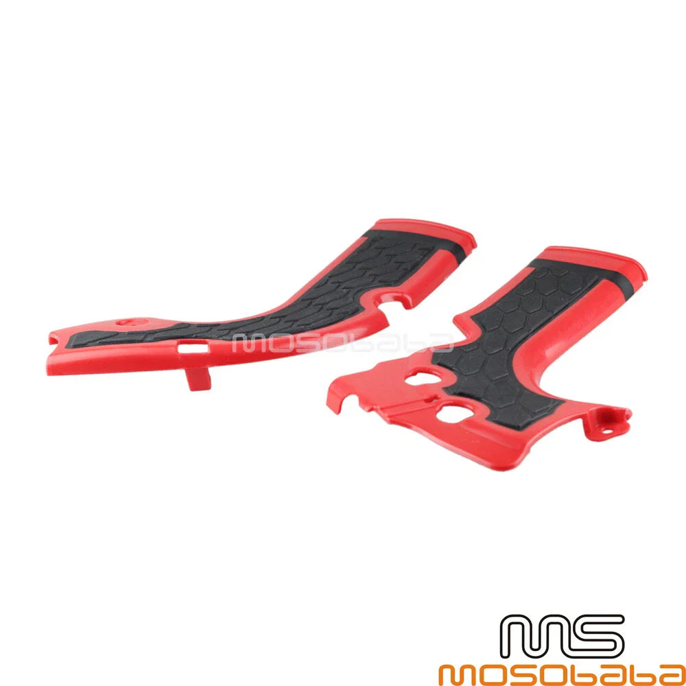 X-Grip Frame Guards Protectors for Honda CRF250R CRF450R (2013-2016) Red Pair