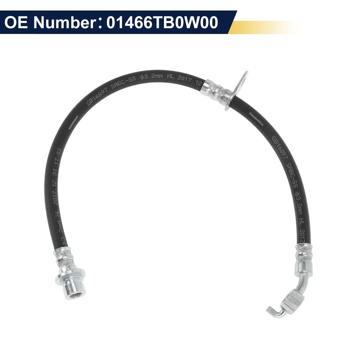 Rear Right Brake Hose for Honda Accord (2008-2012) Hydraulic Hose