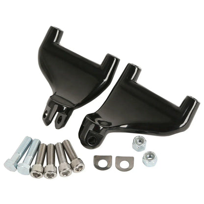 Black Passenger Foot Pegs for Harley Sportster XL883 1200 (2004-2013)