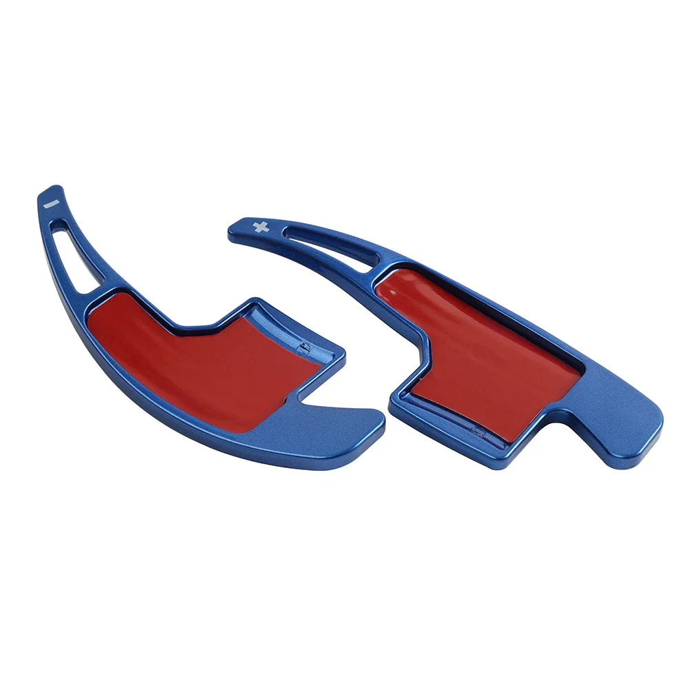 Blue Steering Wheel Shifter Paddle Extensions for Ford Mustang (2015-2023)