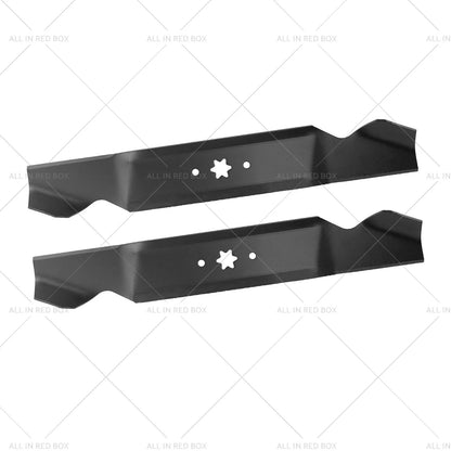 4 x Blades for 38" MTD Ride-On Mowers 6 Point Centre Hole