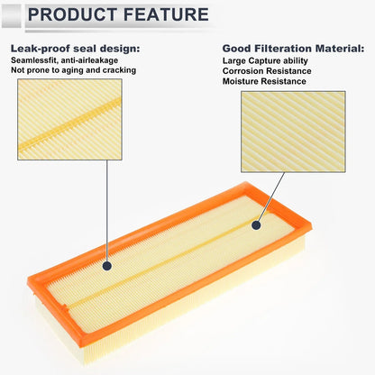 Car Engine Air Filter for Mercedes-Benz E350 (2006-2010) 1 x Filter