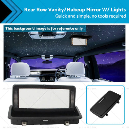 Vanity Makeup Mirror with Lights for Jaguar XJ (2010-2019) Black
