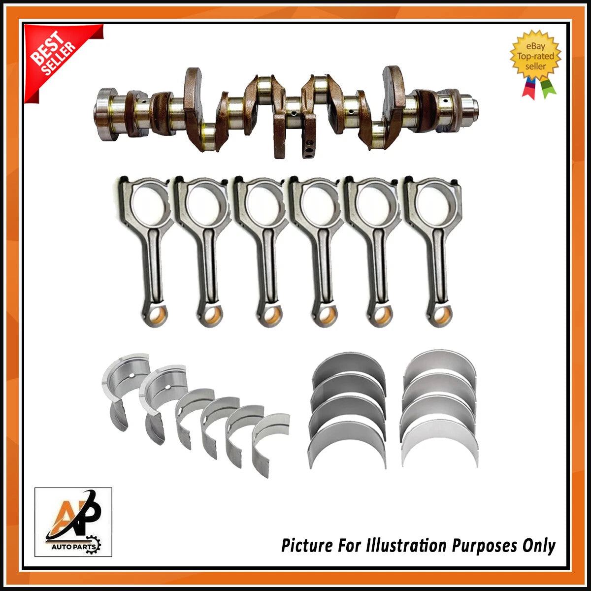 Crankshaft for BMW N55B30 3.0 Petrol Engine Rebuild Kit (2014–2019)