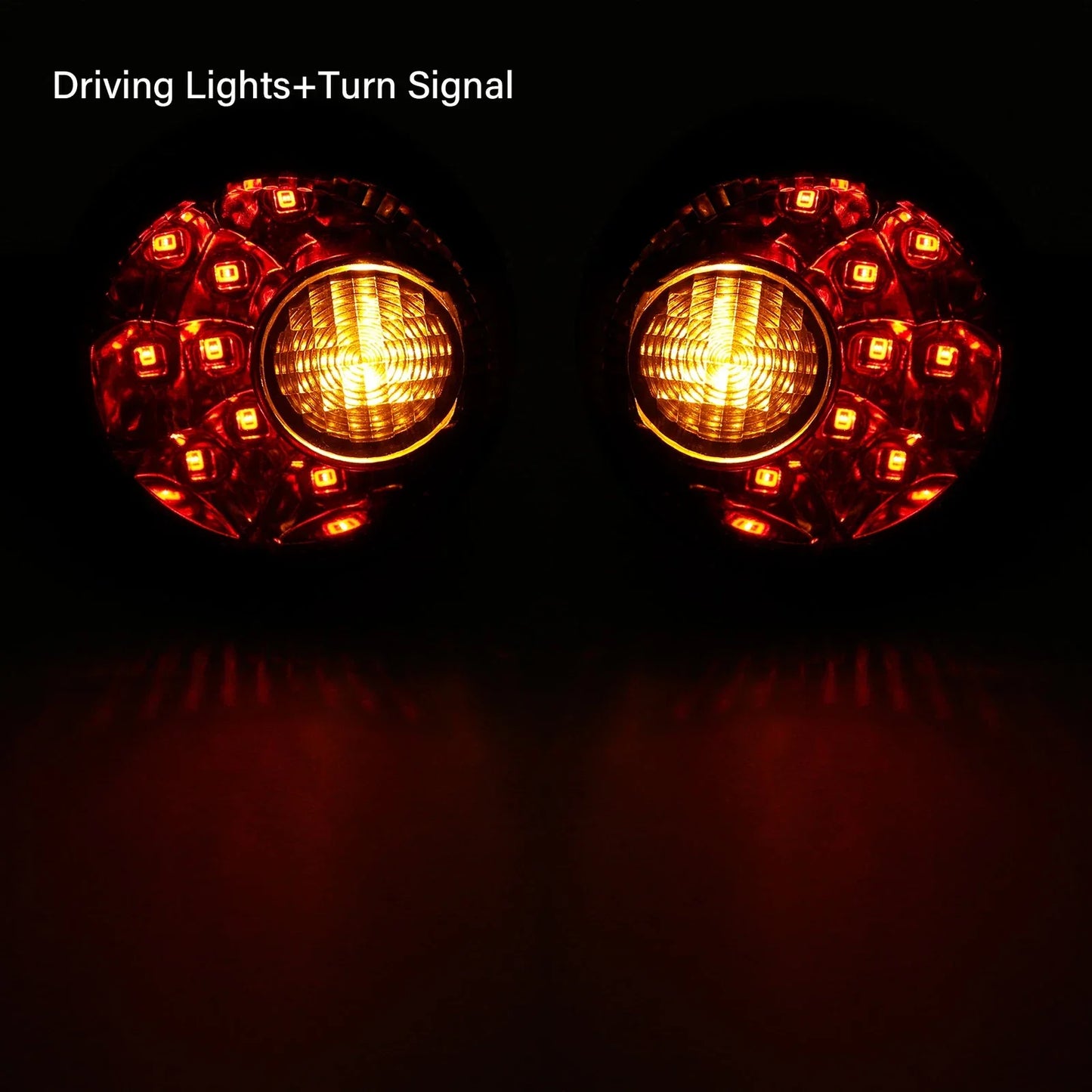 LED Rear Turn Signal Lights Smoke for Harley Sportster XL 883 1200 (1992-2022)