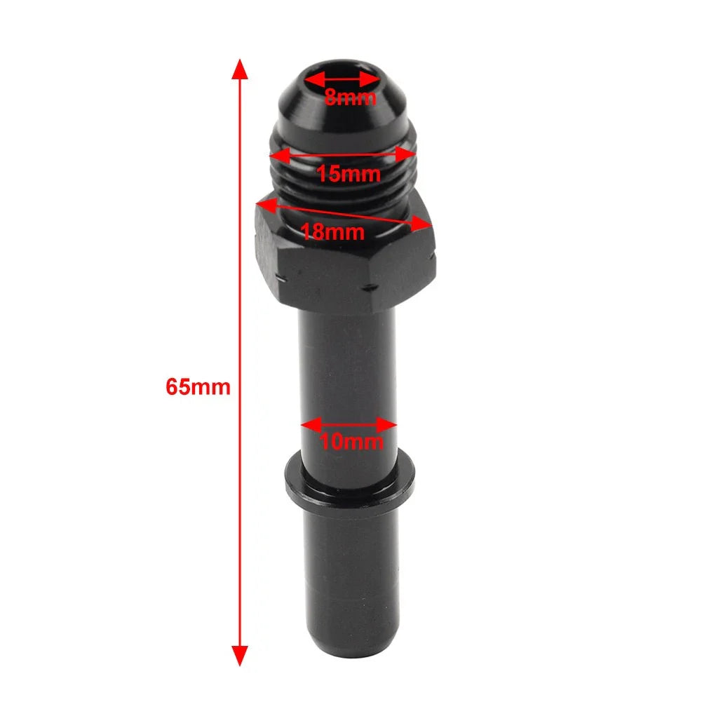 6AN Male to 5/16" Male SAE Quick-Disconnect EFI Fuel Rail Fitting