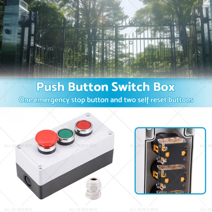 Momentary Red Green Switches & Emergency Stop Push Button Switch Box