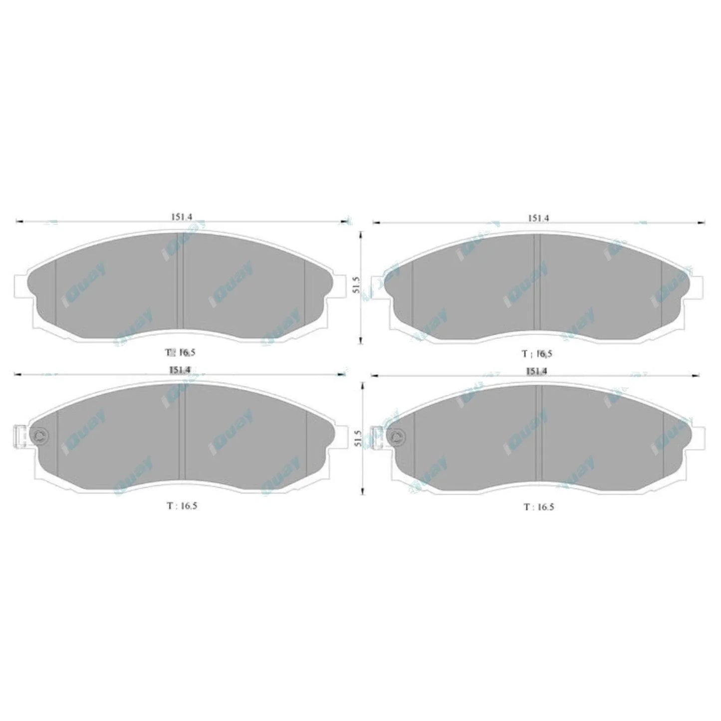 Wagner Front Disc Brake Pad Set for Nissan Maxima A32 3.0L VQ30DE 1995~1999 FWD