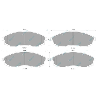 Wagner Front Disc Brake Pad Set for Nissan Maxima A32 3.0L VQ30DE 1995~1999 FWD