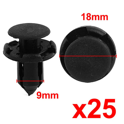 25 x Push Type Mudguard Retainer Bumper Clips for Mitsubishi Honda