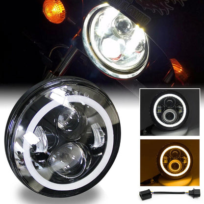 7 Inch LED Headlight Hi/Lo Beam DRL for Jeep Wrangler TJ JK CJ (1997-2018)